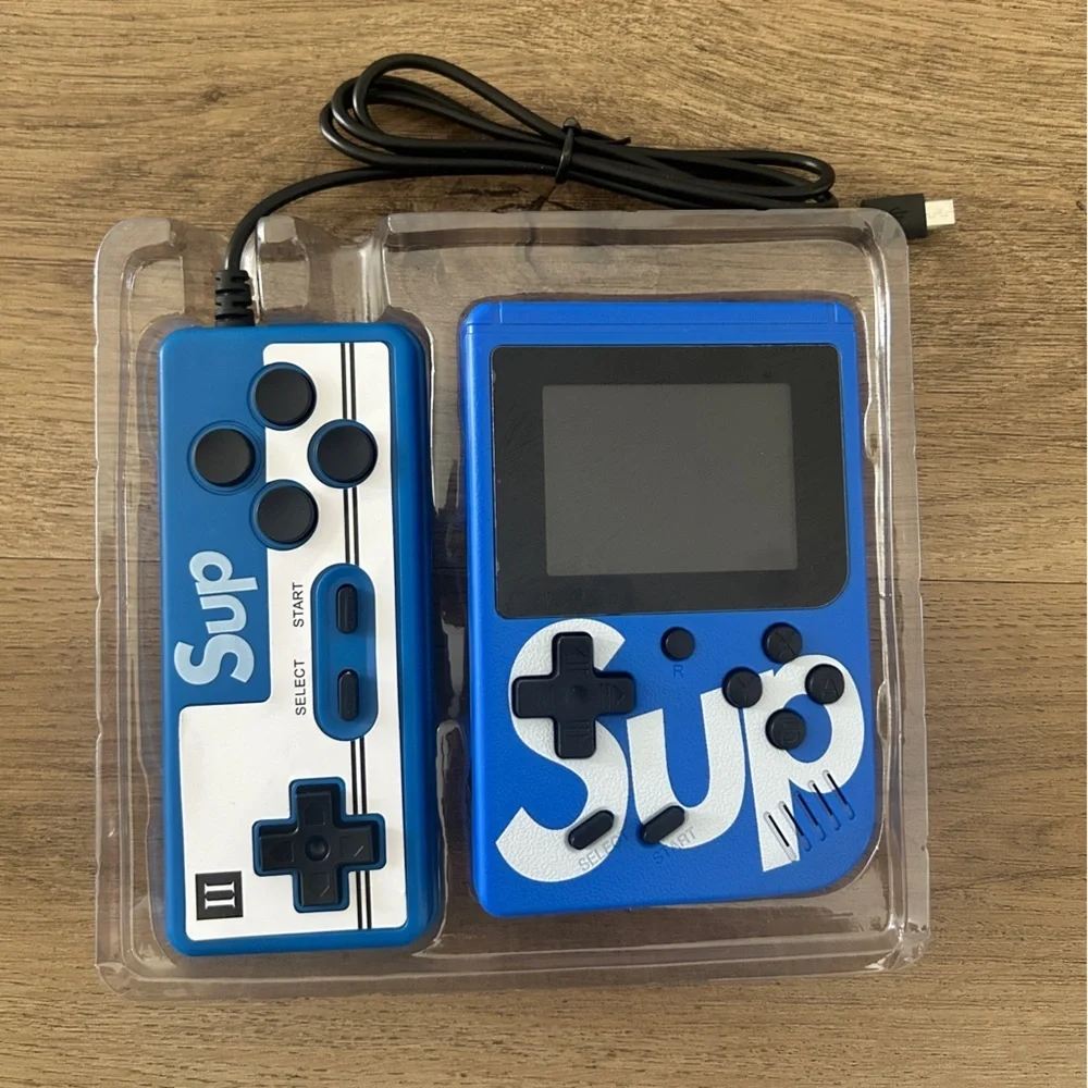SUP Handheld Game Console – 400 Classic Games | Blue | New in Box